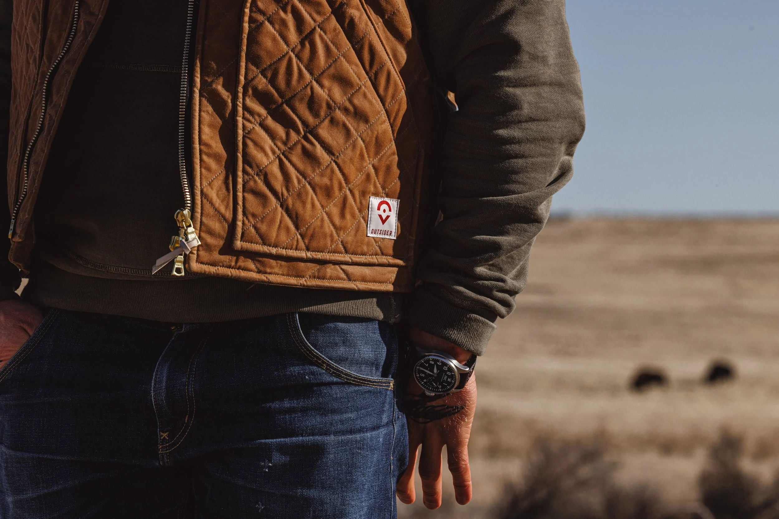 OUTSIDER collaboration Wax Canvas Quilted by Hand - Ultimate